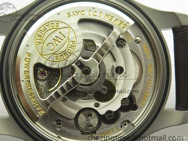 MIROTIME 0318 TimelessDesign Big Pilot IW510301 Satin-Polished SS YLF Best Edition Black Dial On Leather Strap A 7213